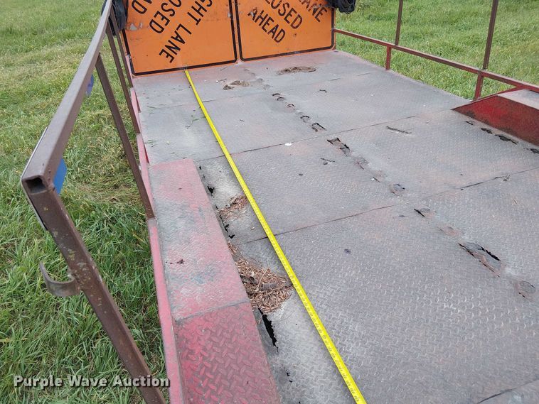 image for item DU3609 1988 Shop built utility trailer