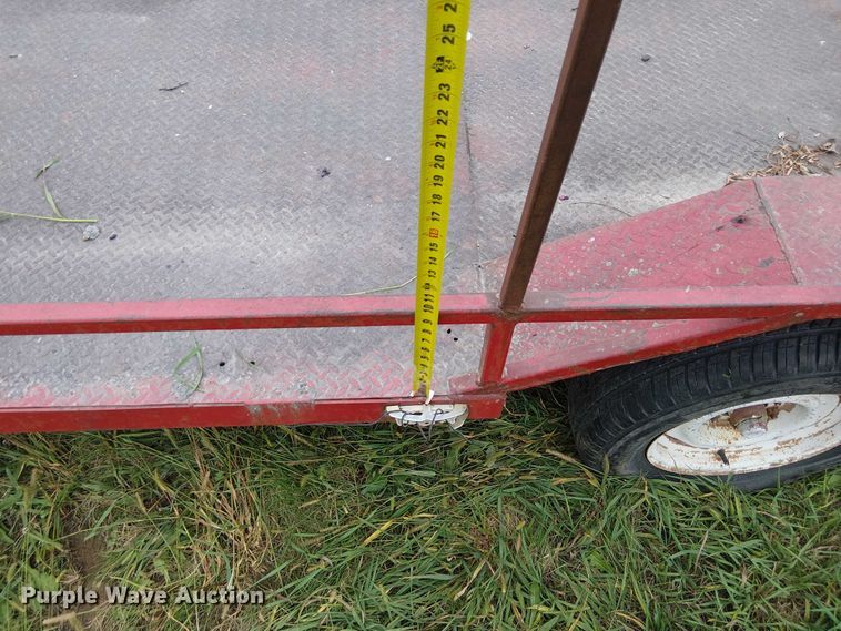 image for item DU3609 1988 Shop built utility trailer