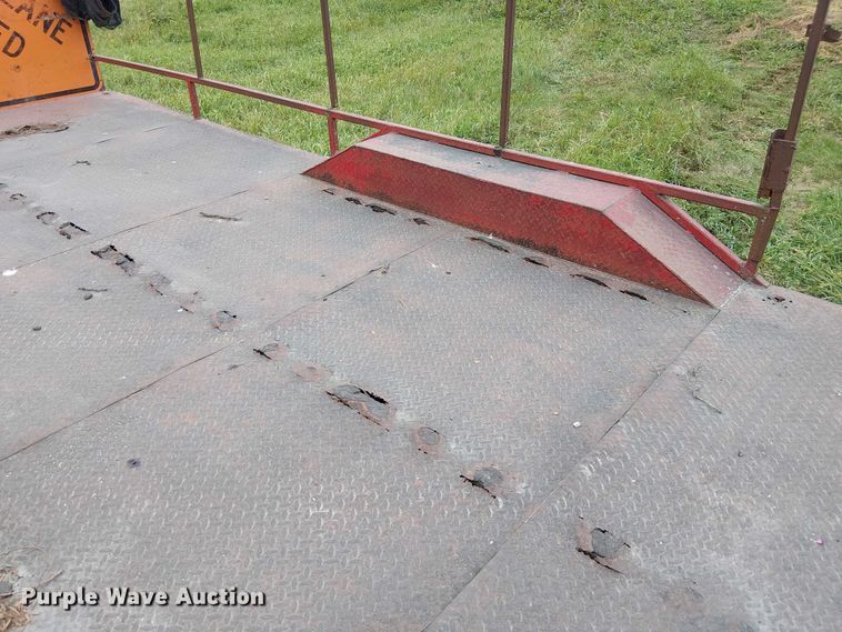 image for item DU3609 1988 Shop built utility trailer