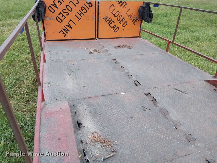 image for item DU3609 1988 Shop built utility trailer