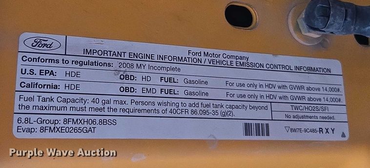 image for item DU3687 2008 Ford F450 utility / service truck