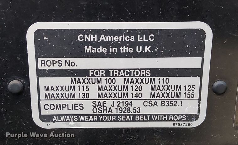 image for item DU3689 2014 Case IH Maxxum 140 MFWD tractor