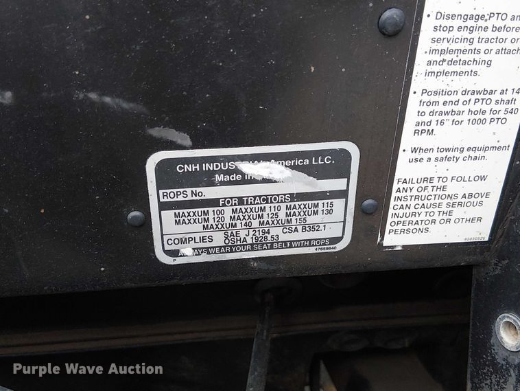 image for item DU3699 2015 Case IH Maxxum 140 MFWD tractor