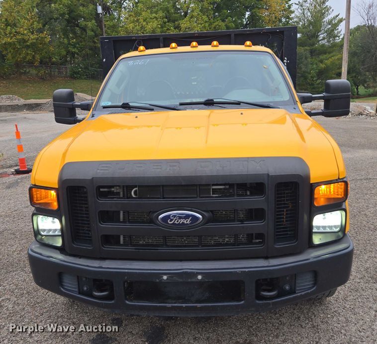 image for item DU3702 2009 Ford F350 Super Duty XL dump flatbed pickup truck