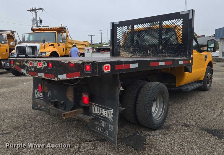 image for item DU3702 2009 Ford F350 Super Duty XL dump flatbed pickup truck