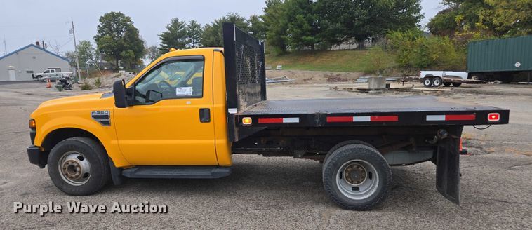 image for item DU3702 2009 Ford F350 Super Duty XL dump flatbed pickup truck
