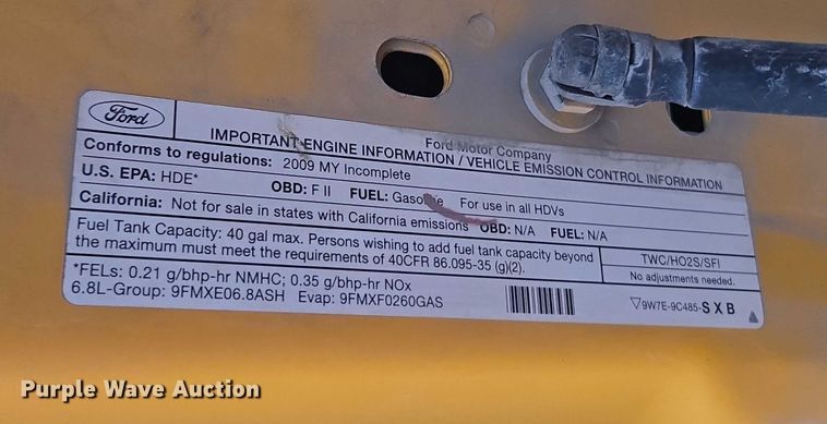 image for item DU3702 2009 Ford F350 Super Duty XL dump flatbed pickup truck