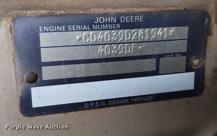 image for item DU3707 1997 Ingersoll-Rand P250WJD air compressor