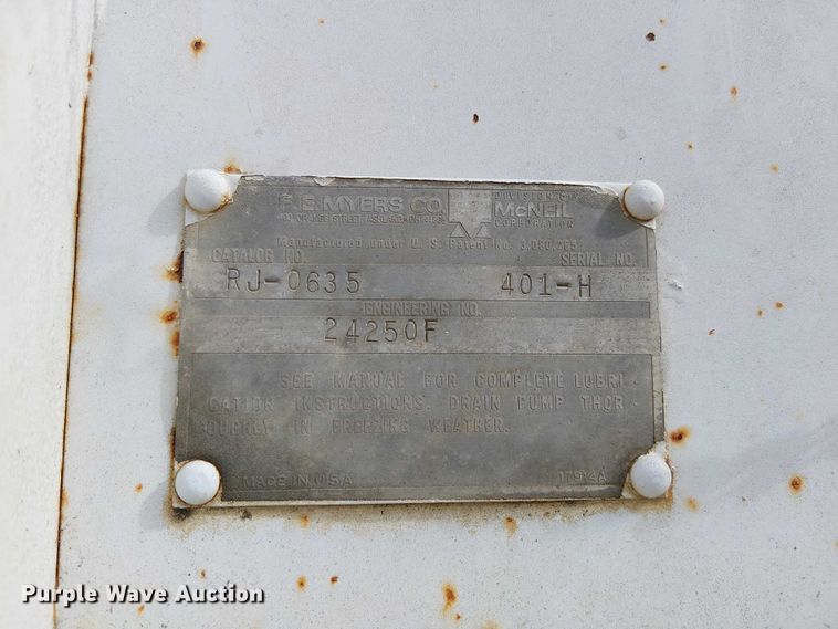 image for item DU3723 Meyers RJ-0635 sewer jetter trailer