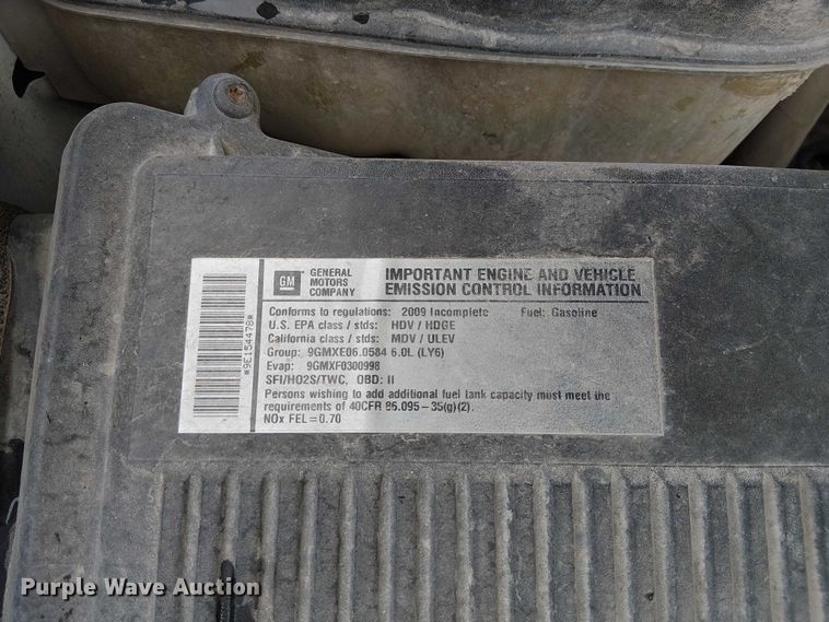 image for item DU3724 2009 Chevrolet 2500HD Ext. Cab utility bed pickup truck