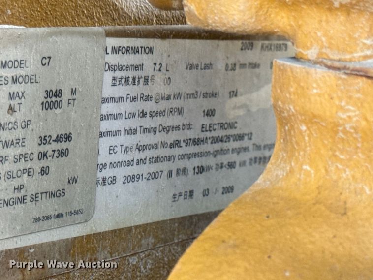 image for item DW6666 2009 Caterpillar 140M motor grader