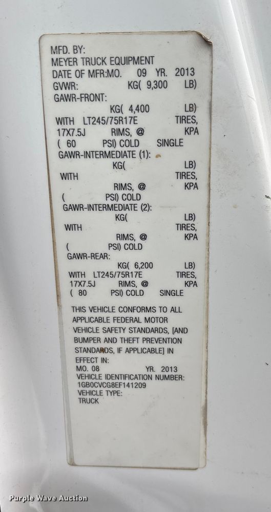 image for item DW7256 2014 Chevrolet Silverado 2500HD utility bed pickup truck