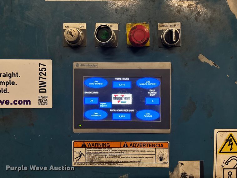 image for item DW7257 2016 Marathon SE-504842-830 carboard baler