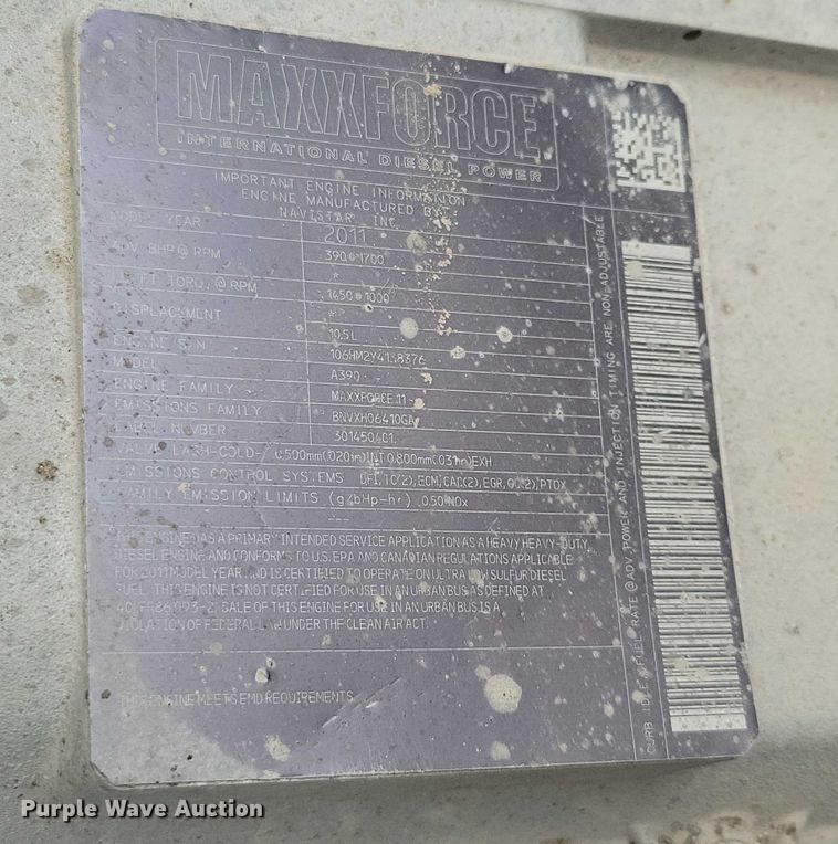 image for item DX6590 2012 International  Work Star 7600 dump truck