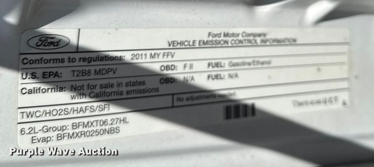 image for item DY8460 2011 Ford F250 Super Duty SuperCab pickup truck