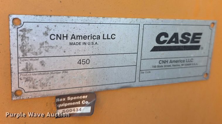 image for item DZ3516 2007 Case 450 series 3 skid steer loader