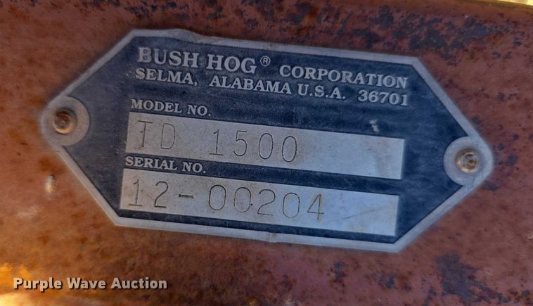 image for item DZ3524 Bush Hog TD1500 batwing finish mower