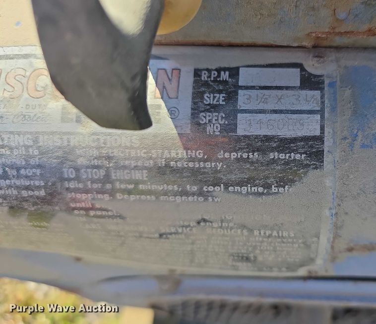 image for item DZ3541 Wisconsin WF40 water pump