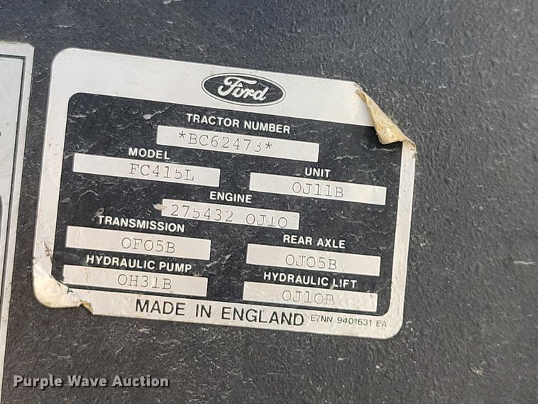 image for item EA2704 Ford 7710 Tiger Special tractor