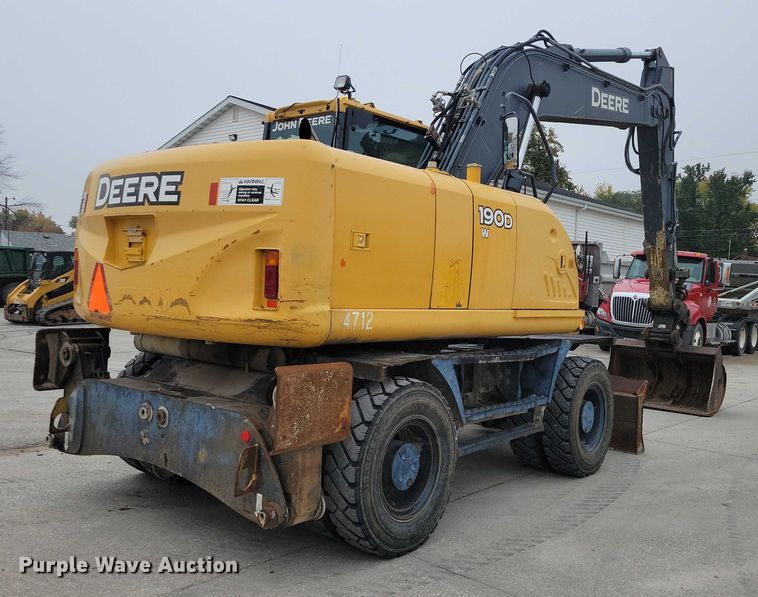 image for item EA2706 2012 John Deere 190D W wheeled excavator