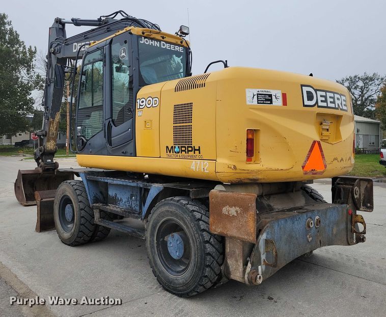 image for item EA2706 2012 John Deere 190D W wheeled excavator