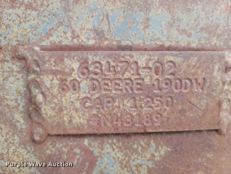 image for item EA2706 2012 John Deere 190D W wheeled excavator