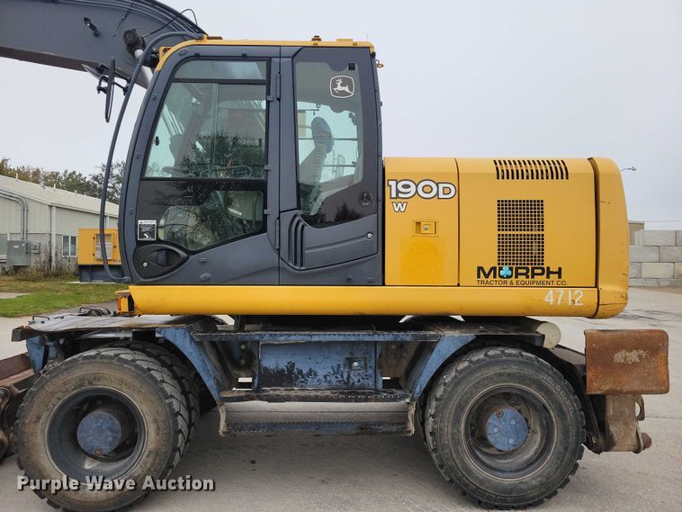 image for item EA2706 2012 John Deere 190D W wheeled excavator
