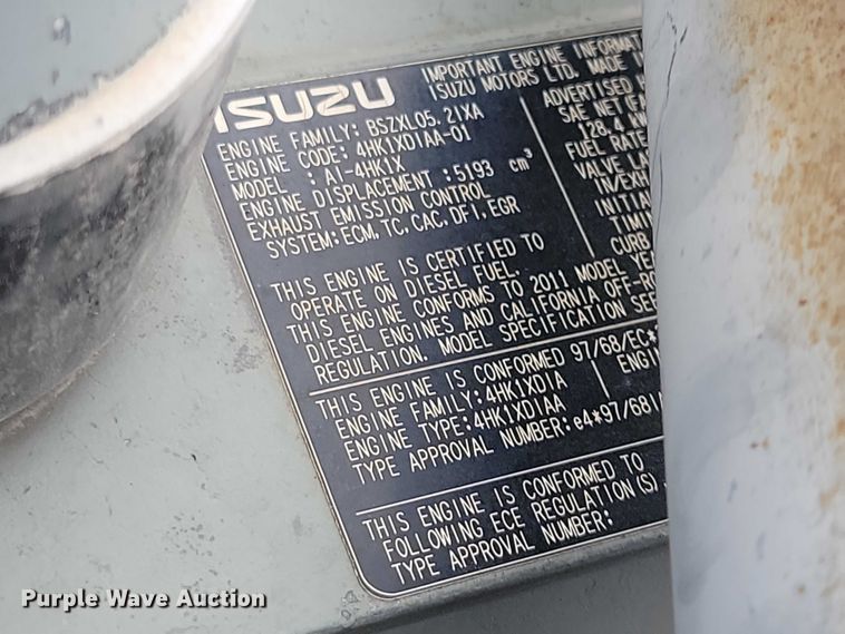 image for item EA2706 2012 John Deere 190D W wheeled excavator