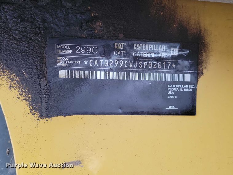 image for item EA2707 2012 Caterpillar 299C tracked skid steer loader