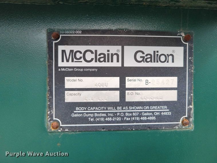 image for item EA2708 2004 Sterling L7500 dump truck