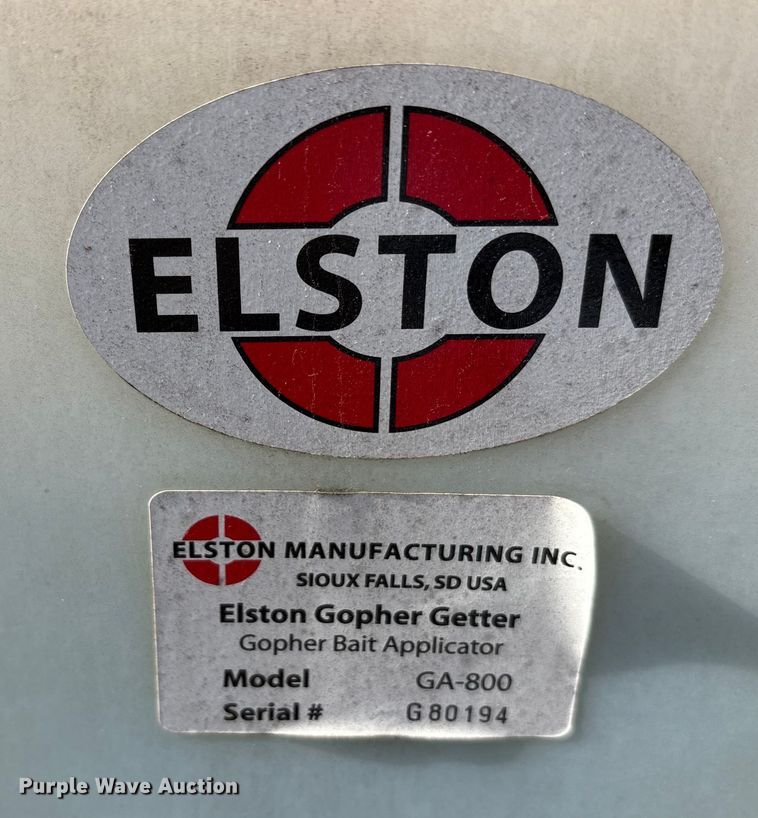 image for item EA7775 Elston  GA-800 Gopher Getter applicator