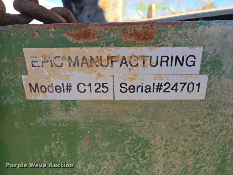 image for item EB1121 Epic Manufacturing C125 hydroseeder