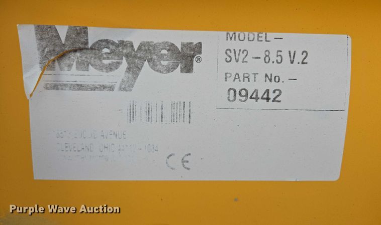 image for item EB1147 Meyer SV2-8.5 V.2 snow plow