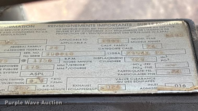 image for item ED2334 1993 Mack MR688P pumper fire truck