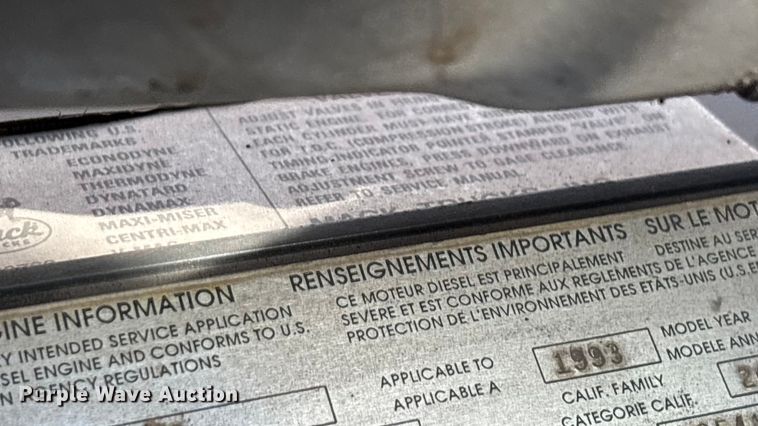 image for item ED2334 1993 Mack MR688P pumper fire truck