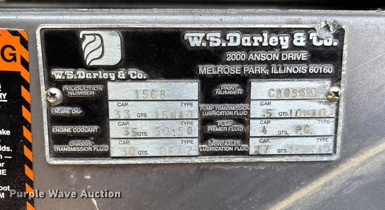 image for item ED2334 1993 Mack MR688P pumper fire truck