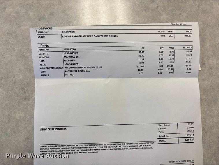 image for item EE4209 Grimmer Schmidt 150 air compressor