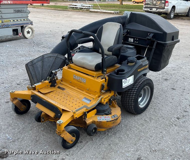 image for item EE4287 Hustler Raptor flip up ZTR lawn mower