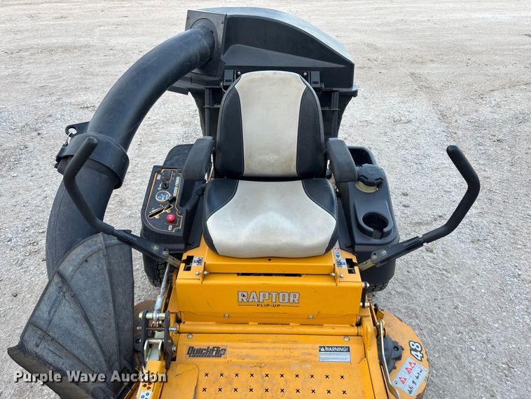 image for item EE4287 Hustler Raptor flip up ZTR lawn mower