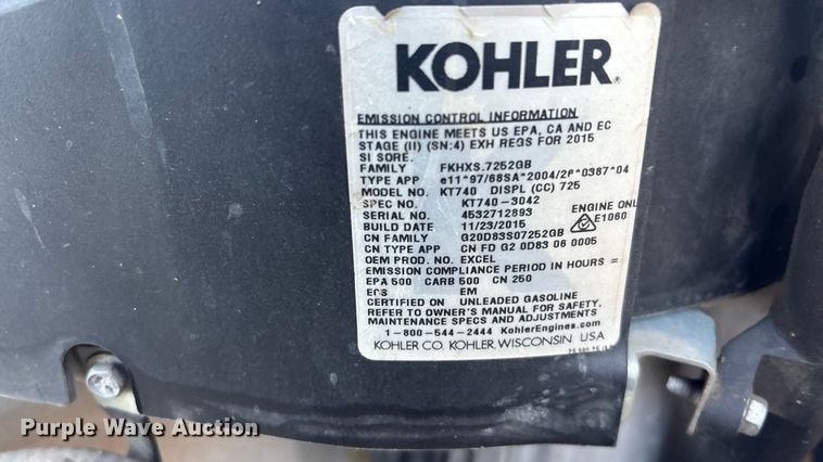 image for item EE4287 Hustler Raptor flip up ZTR lawn mower