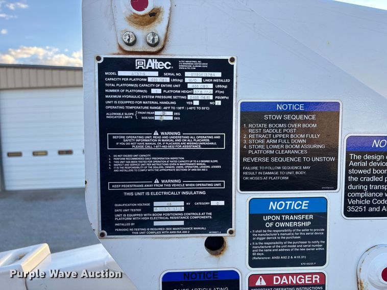 image for item EE4289 2012 Ford F550 bucket truck