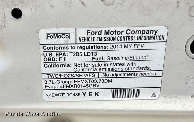 image for item EE4362 2014 Ford Explorer Police Interceptor SUV