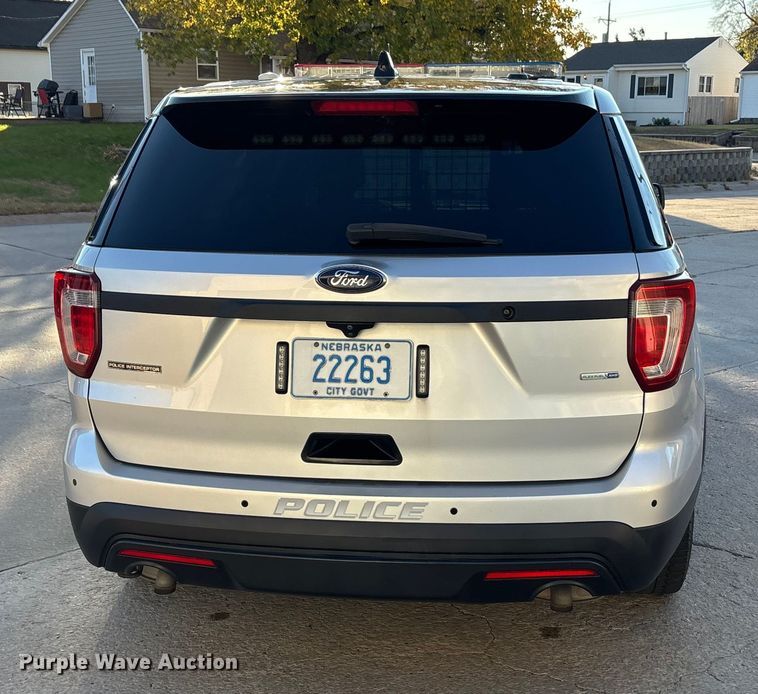 image for item EE4387 2016 Ford Explorer Police Interceptor SUV