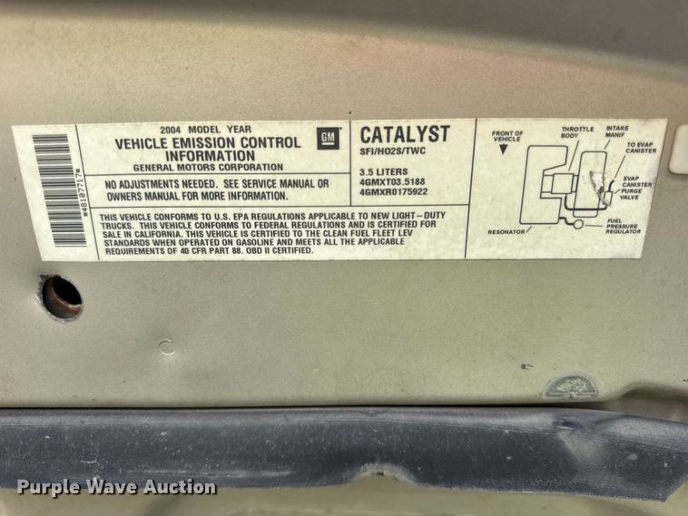 image for item EF2278 2004 Chevrolet Colorado Ext. Cab pickup truck