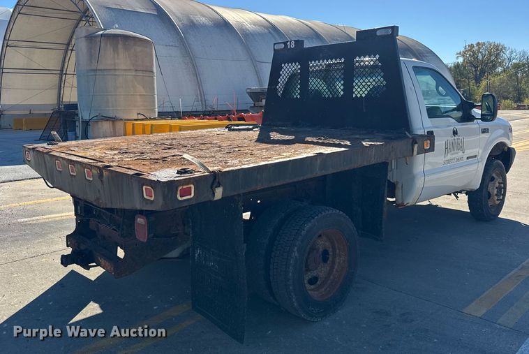 image for item EF2279 2001 Ford F450 Super Duty dump flatbed truck