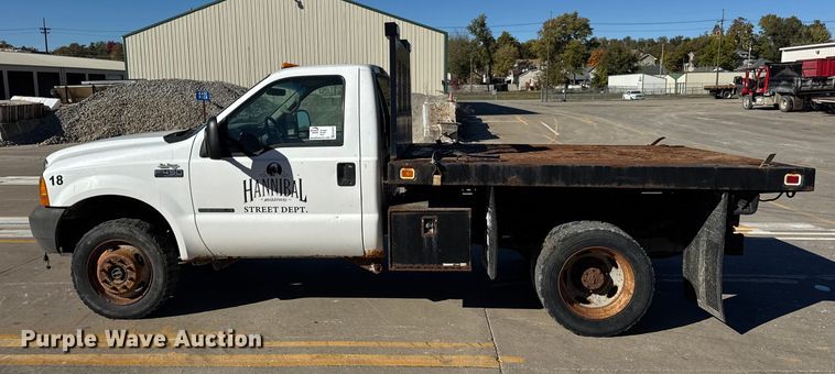 image for item EF2279 2001 Ford F450 Super Duty dump flatbed truck