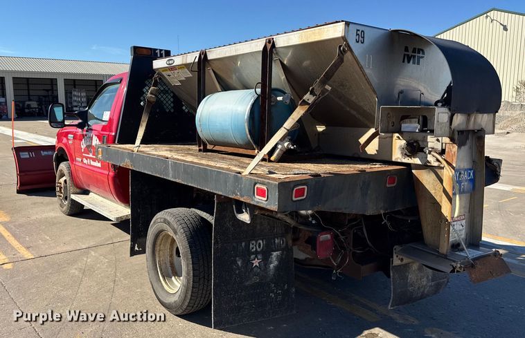 image for item EF2280 2005 Ford F350 Super Duty dump flatbed pickup truck