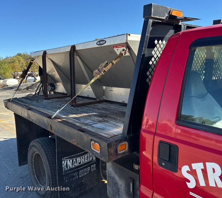 image for item EF2280 2005 Ford F350 Super Duty dump flatbed pickup truck