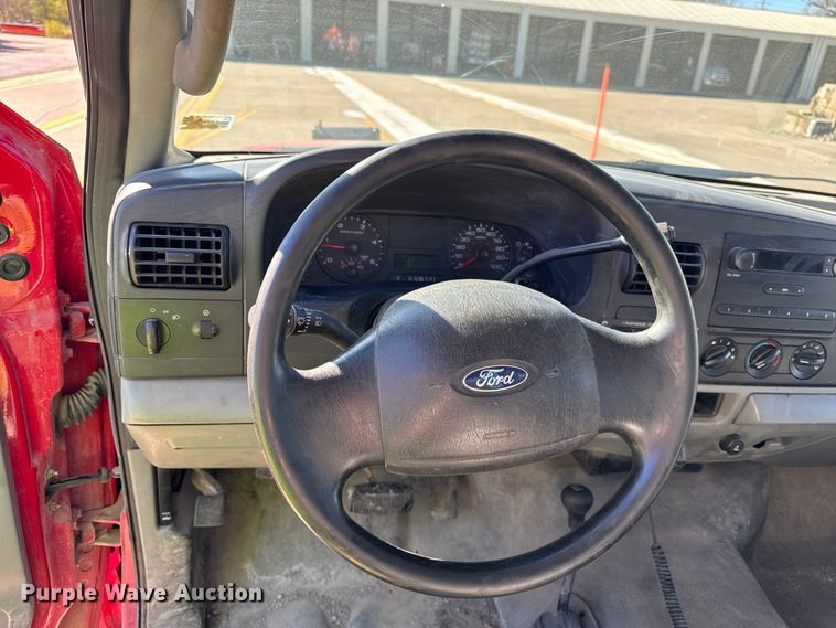 image for item EF2280 2005 Ford F350 Super Duty dump flatbed pickup truck