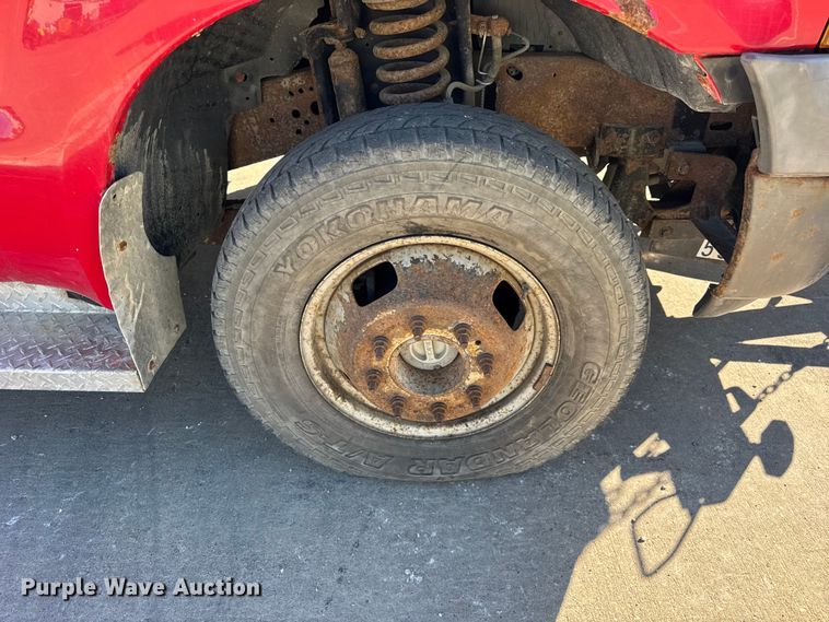 image for item EF2280 2005 Ford F350 Super Duty dump flatbed pickup truck